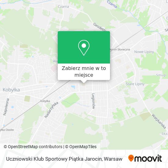 Mapa Uczniowski Klub Sportowy Piątka Jarocin