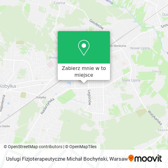 Mapa Usługi Fizjoterapeutyczne Michał Bochyński