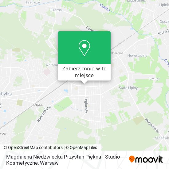 Mapa Magdalena Niedźwiecka Przystań Piękna - Studio Kosmetyczne