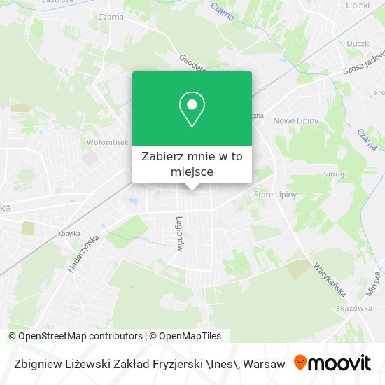 Mapa Zbigniew Liżewski Zakład Fryzjerski \Ines\