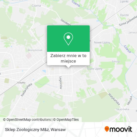 Mapa Sklep Zoologiczny M&z