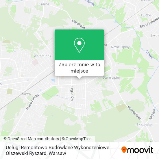 Mapa Usługi Remontowo Budowlane Wykończeniowe Olszewski Ryszard