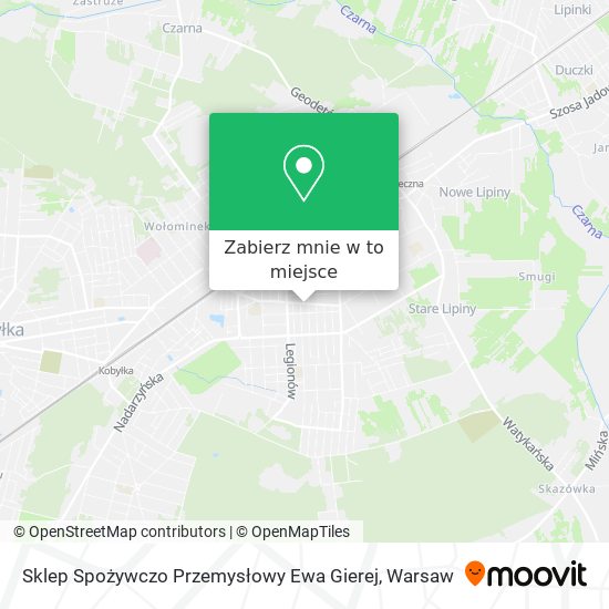 Mapa Sklep Spożywczo Przemysłowy Ewa Gierej