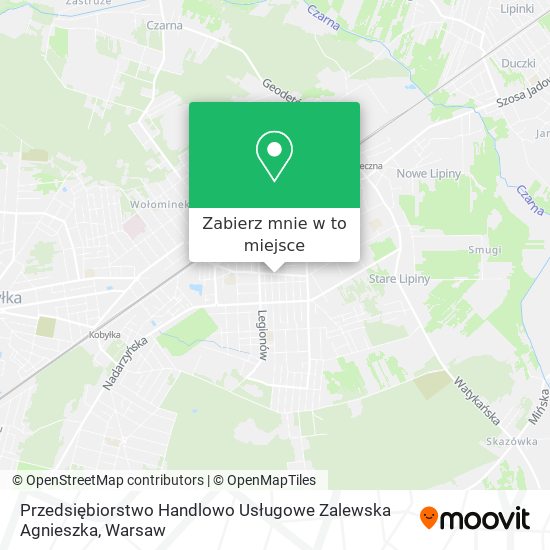 Mapa Przedsiębiorstwo Handlowo Usługowe Zalewska Agnieszka