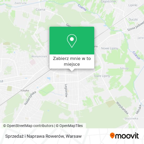 Mapa Sprzedaż i Naprawa Rowerów