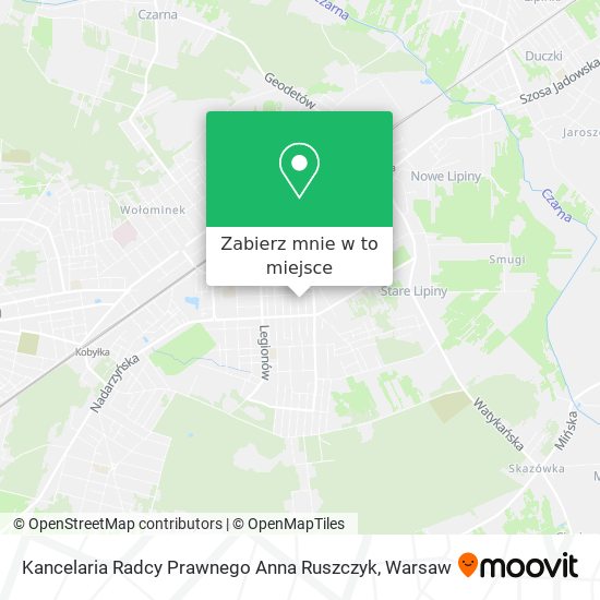 Mapa Kancelaria Radcy Prawnego Anna Ruszczyk