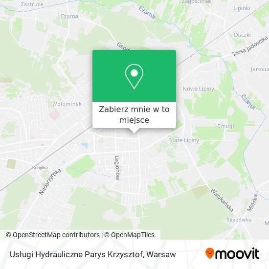 Mapa Usługi Hydrauliczne Parys Krzysztof