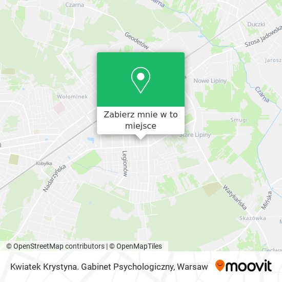 Mapa Kwiatek Krystyna. Gabinet Psychologiczny