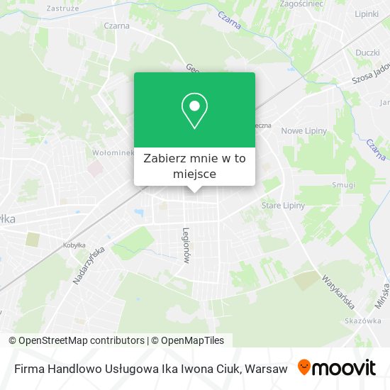 Mapa Firma Handlowo Usługowa Ika Iwona Ciuk