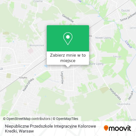 Mapa Niepubliczne Przedszkole Integracyjne Kolorowe Kredki