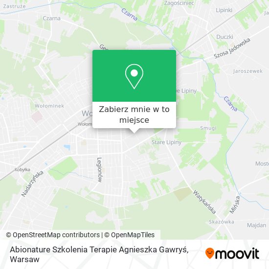 Mapa Abionature Szkolenia Terapie Agnieszka Gawryś