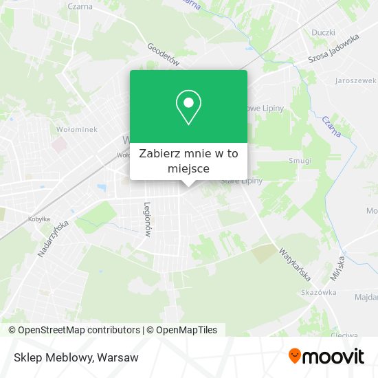 Mapa Sklep Meblowy