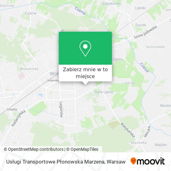 Mapa Usługi Transportowe Płonowska Marzena