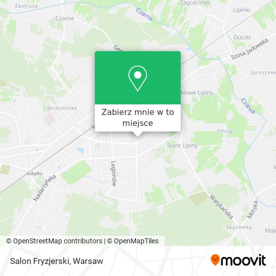 Mapa Salon Fryzjerski