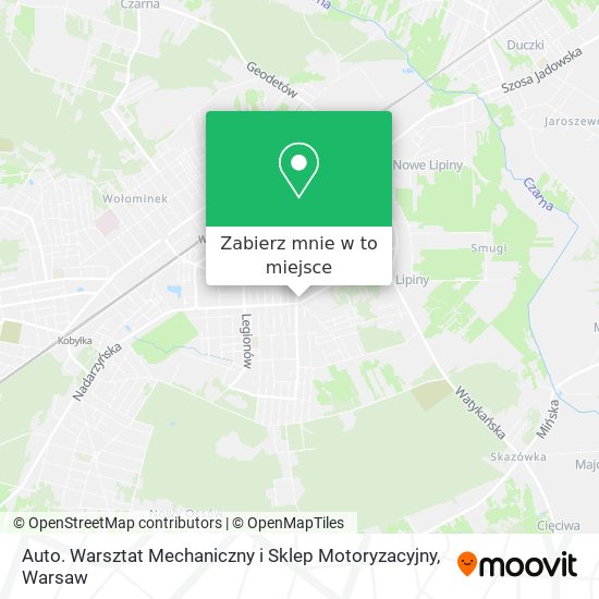 Mapa Auto. Warsztat Mechaniczny i Sklep Motoryzacyjny