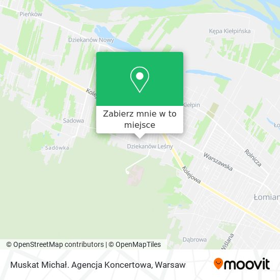 Mapa Muskat Michał. Agencja Koncertowa