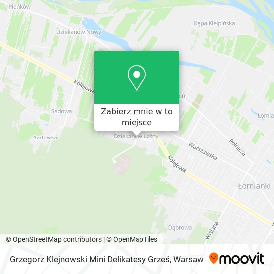 Mapa Grzegorz Klejnowski Mini Delikatesy Grześ