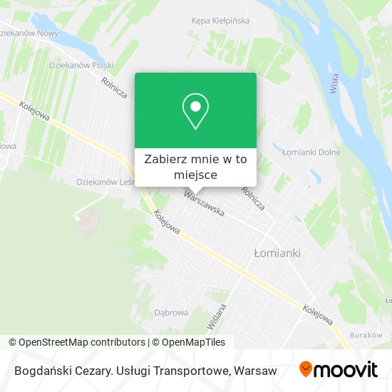 Mapa Bogdański Cezary. Usługi Transportowe