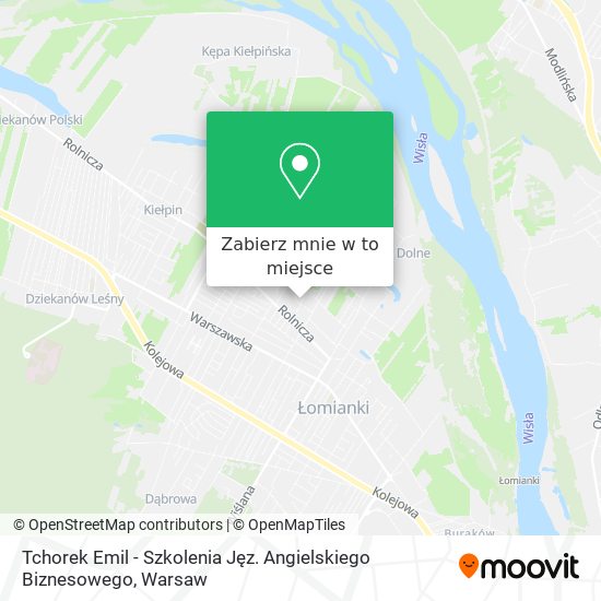 Mapa Tchorek Emil - Szkolenia Jęz. Angielskiego Biznesowego