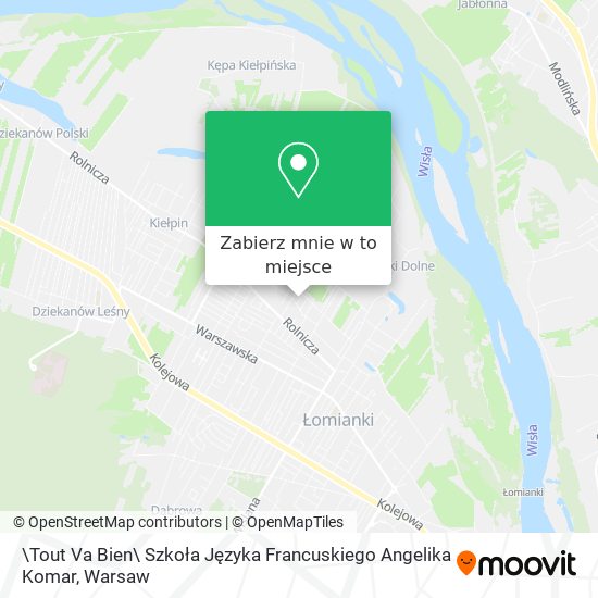 Mapa \Tout Va Bien\ Szkoła Języka Francuskiego Angelika Komar