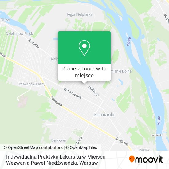 Mapa Indywidualna Praktyka Lekarska w Miejscu Wezwania Paweł Niedźwiedzki