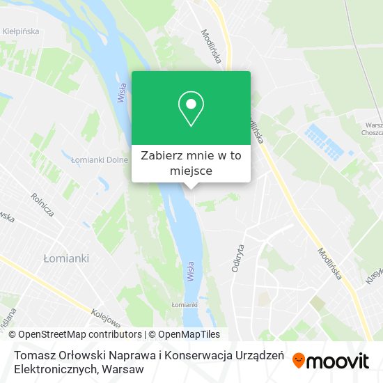 Mapa Tomasz Orłowski Naprawa i Konserwacja Urządzeń Elektronicznych