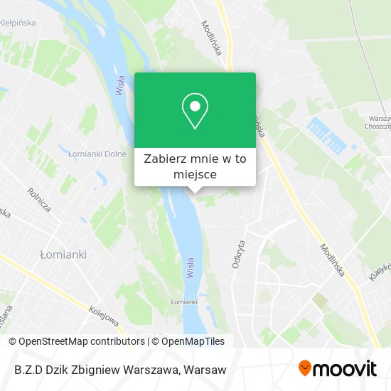 Mapa B.Z.D Dzik Zbigniew Warszawa