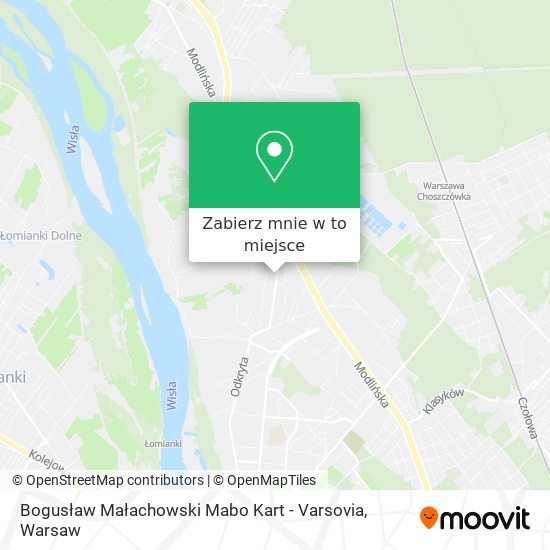 Mapa Bogusław Małachowski Mabo Kart - Varsovia