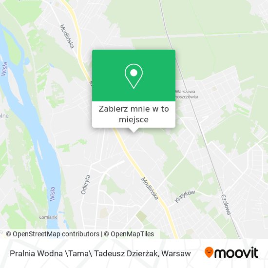 Mapa Pralnia Wodna \Tama\ Tadeusz Dzierżak