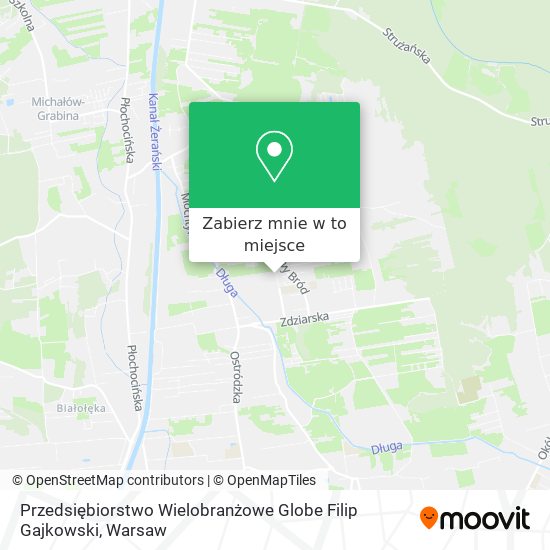 Mapa Przedsiębiorstwo Wielobranżowe Globe Filip Gajkowski