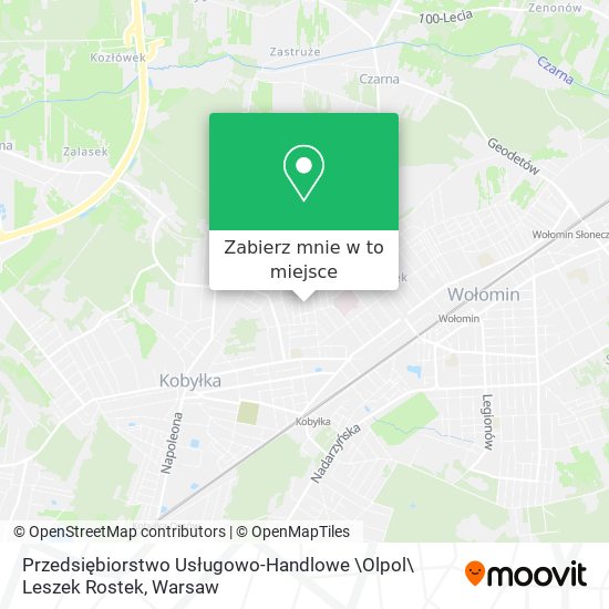 Mapa Przedsiębiorstwo Usługowo-Handlowe \Olpol\ Leszek Rostek