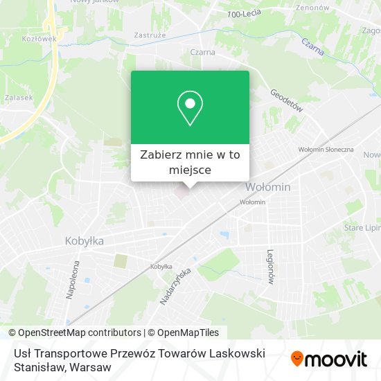 Mapa Usł Transportowe Przewóz Towarów Laskowski Stanisław