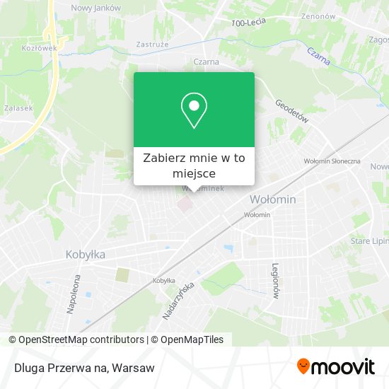 Mapa Dluga Przerwa na