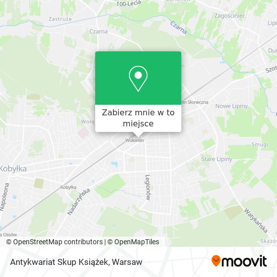 Mapa Antykwariat Skup Książek