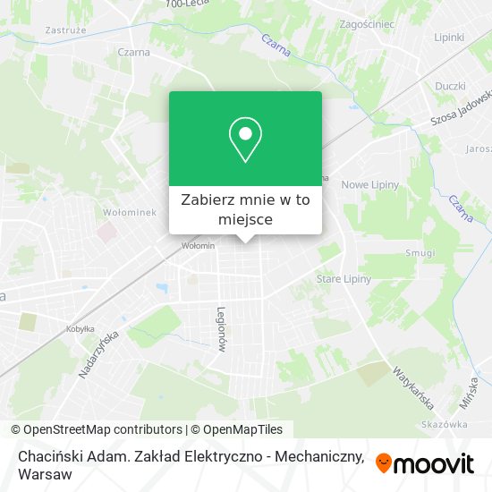 Mapa Chaciński Adam. Zakład Elektryczno - Mechaniczny