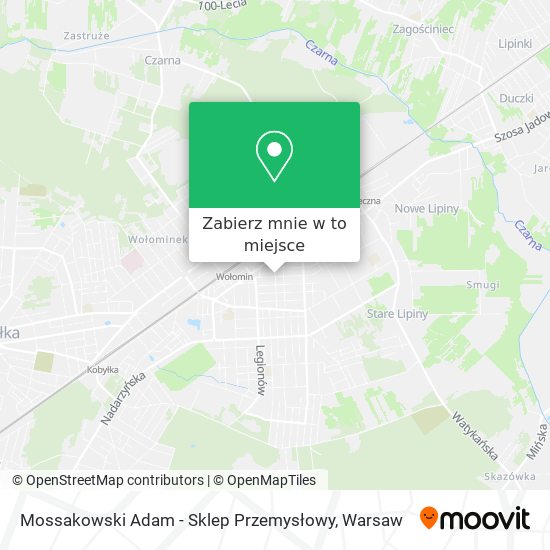 Mapa Mossakowski Adam - Sklep Przemysłowy