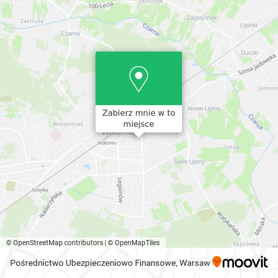 Mapa Pośrednictwo Ubezpieczeniowo Finansowe