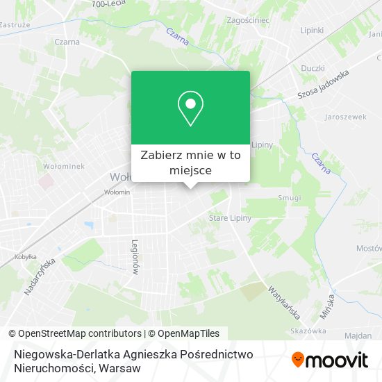 Mapa Niegowska-Derlatka Agnieszka Pośrednictwo Nieruchomości