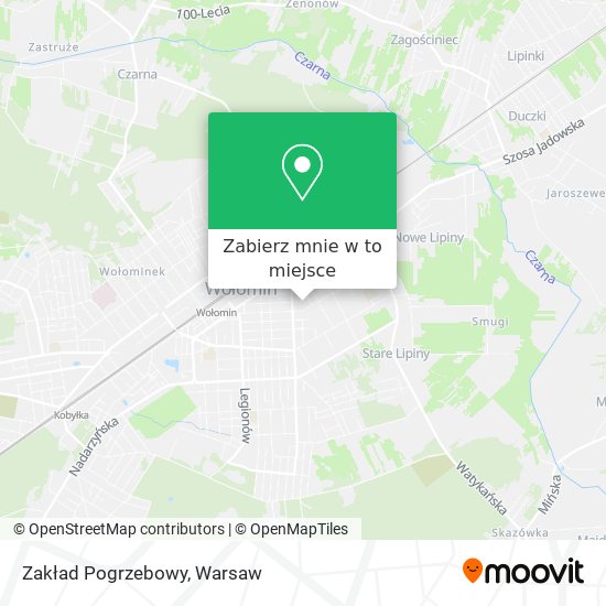 Mapa Zakład Pogrzebowy