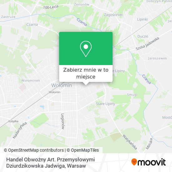 Mapa Handel Obwożny Art. Przemysłowymi Dziurdzikowska Jadwiga