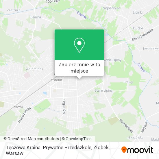 Mapa Tęczowa Kraina. Prywatne Przedszkole, Żłobek