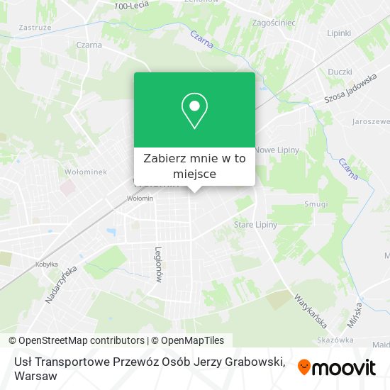 Mapa Usł Transportowe Przewóz Osób Jerzy Grabowski