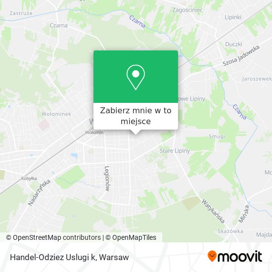 Mapa Handel-Odziez Uslugi k