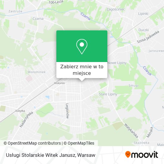 Mapa Usługi Stolarskie Witek Janusz