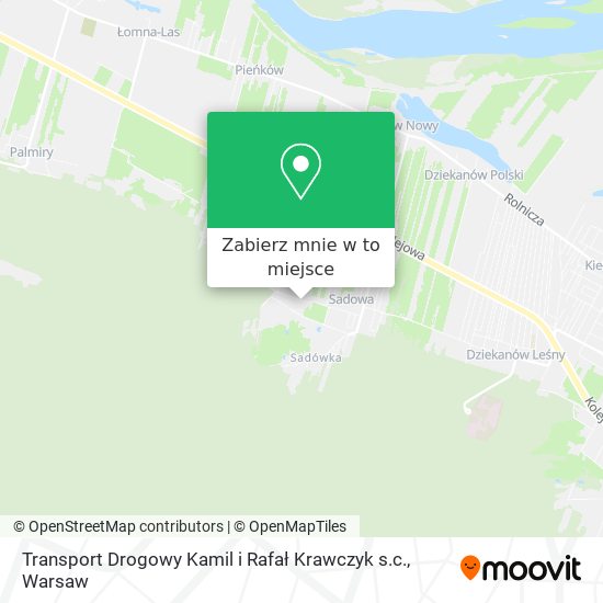 Mapa Transport Drogowy Kamil i Rafał Krawczyk s.c.