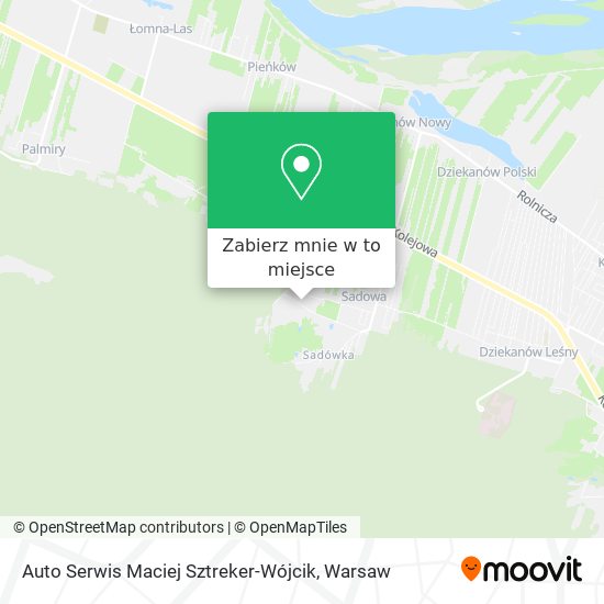 Mapa Auto Serwis Maciej Sztreker-Wójcik