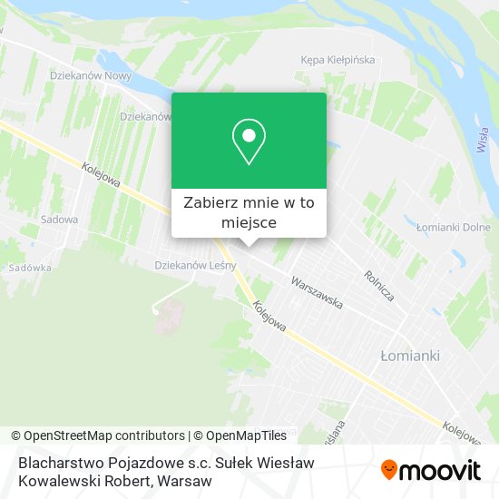 Mapa Blacharstwo Pojazdowe s.c. Sułek Wiesław Kowalewski Robert