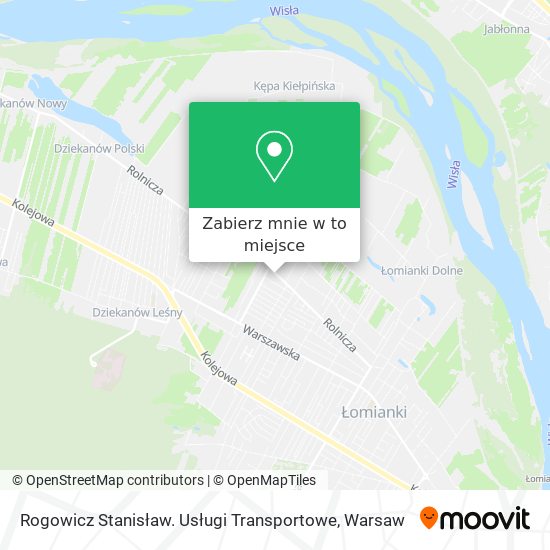 Mapa Rogowicz Stanisław. Usługi Transportowe