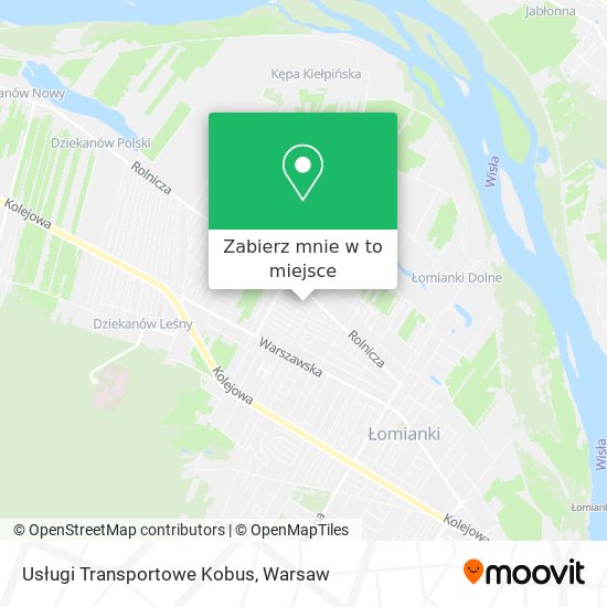 Mapa Usługi Transportowe Kobus