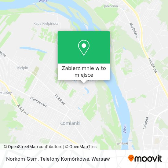 Mapa Norkom-Gsm. Telefony Komórkowe